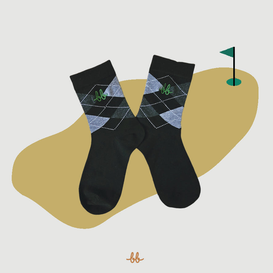 Men Crew Socks  ( Argyle )