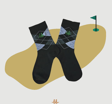 Men Crew Socks  ( Argyle )