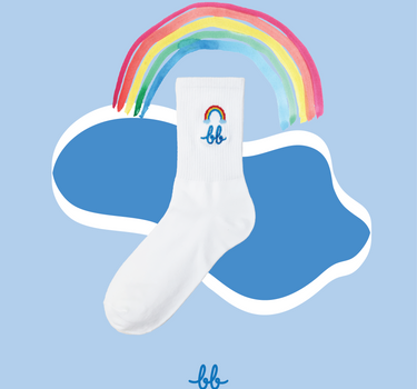 RAINBOW Women Crew Socks  ( Rainbow )