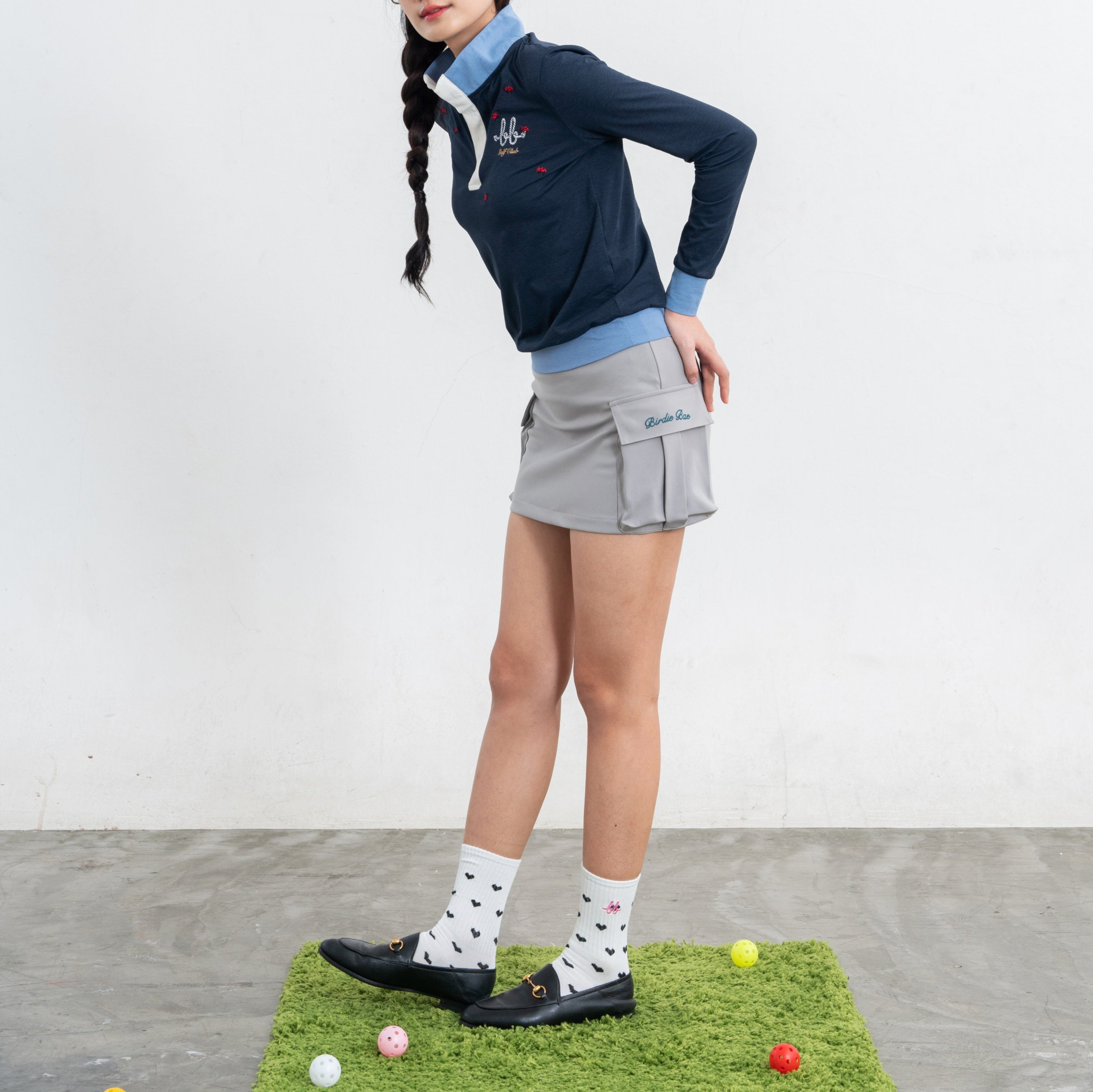 GAME ON Cargo Skirt ( Grey )