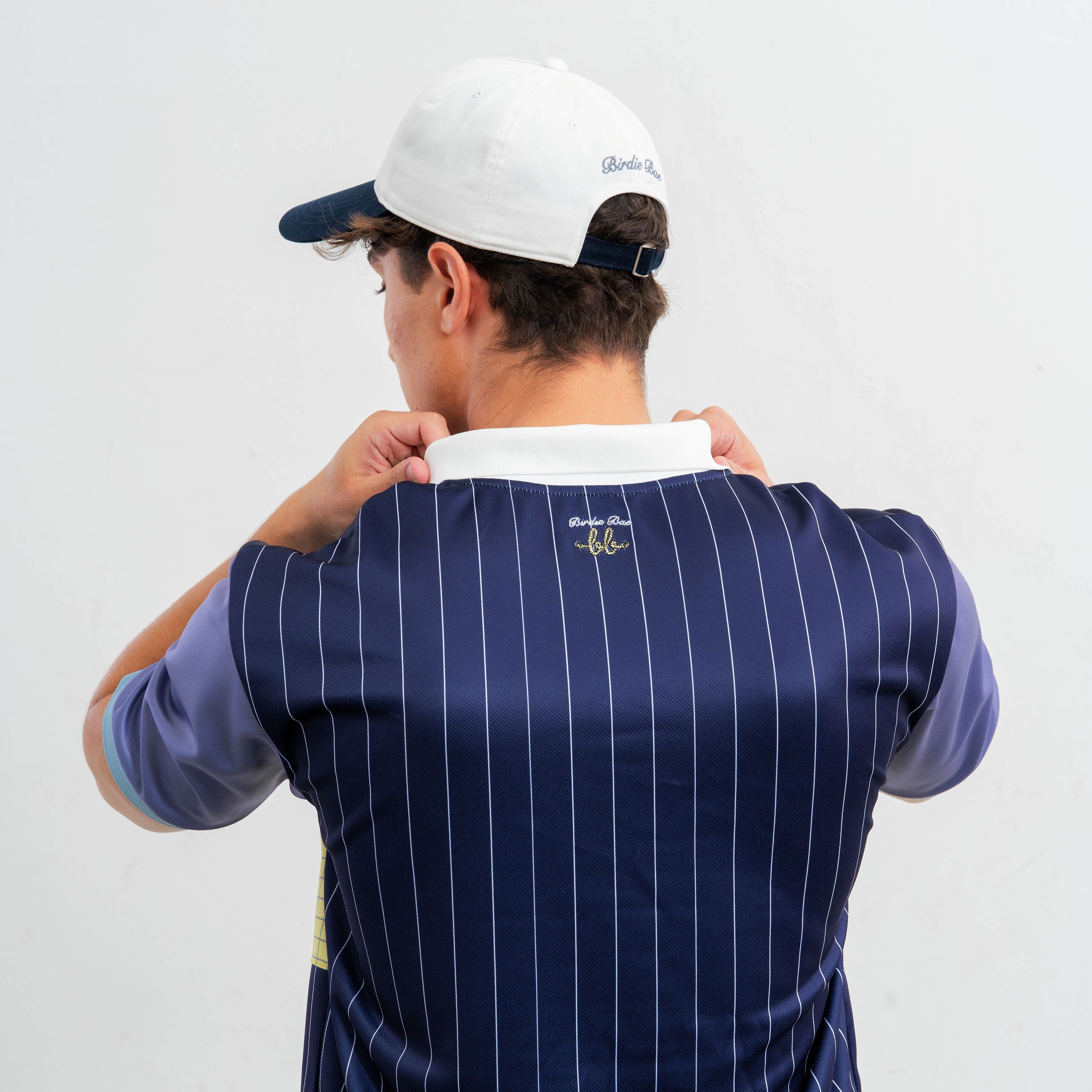 COURT Men Polo (Navy Stripe)