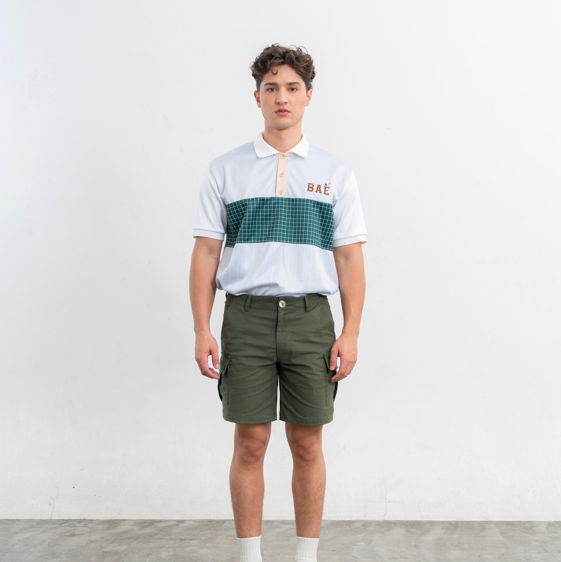 COURT Men Polo (Grey Stripe)