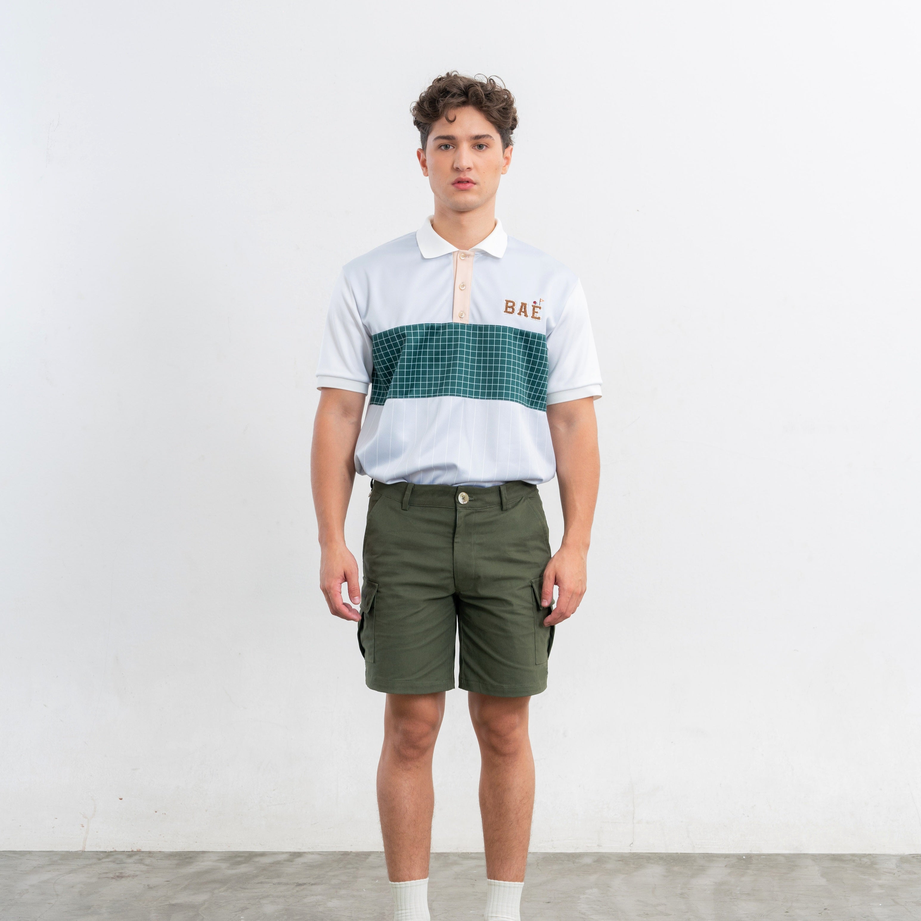 COURT Men Polo (Grey Stripe)
