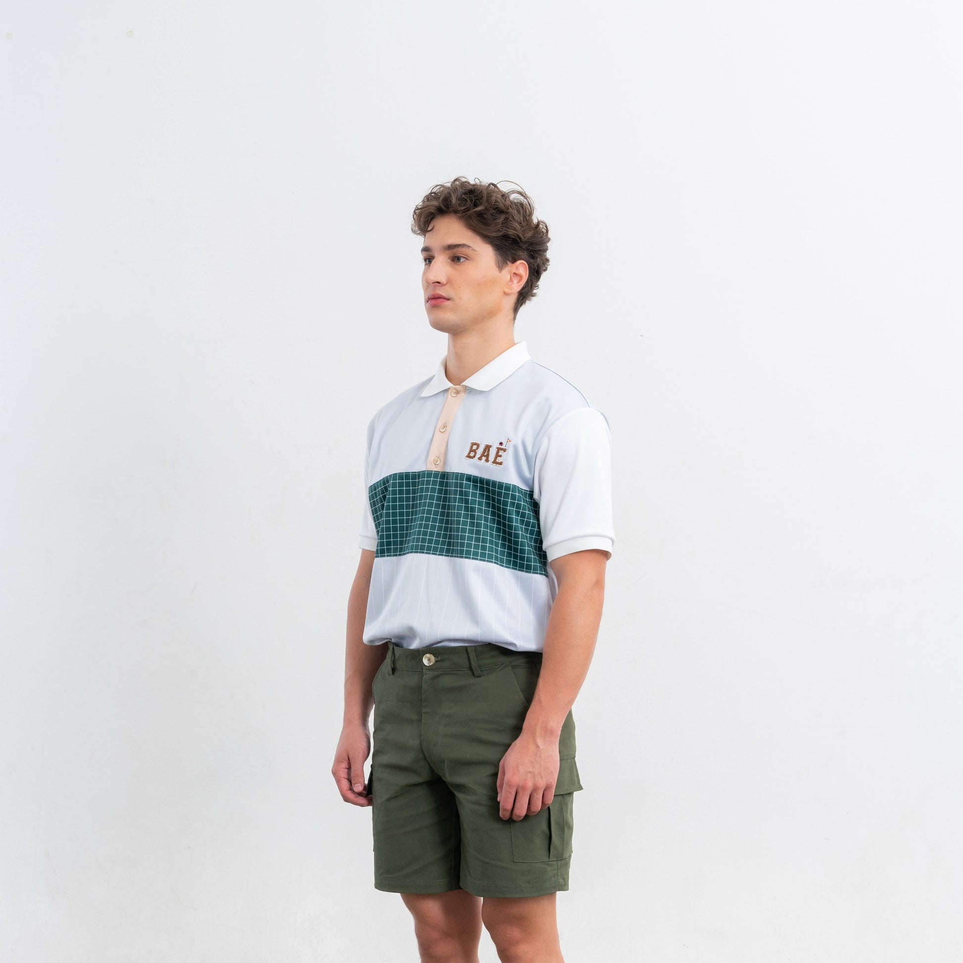 COURT Men Polo (Grey Stripe)
