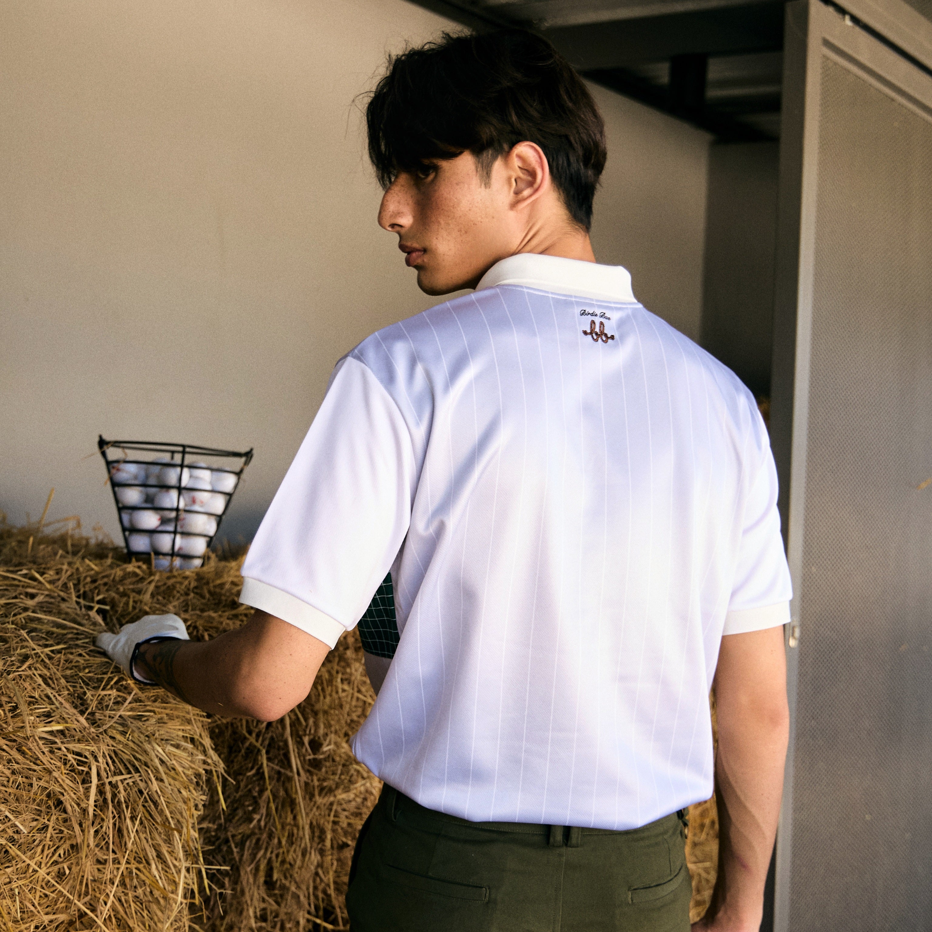 COURT Men Polo (Grey Stripe)