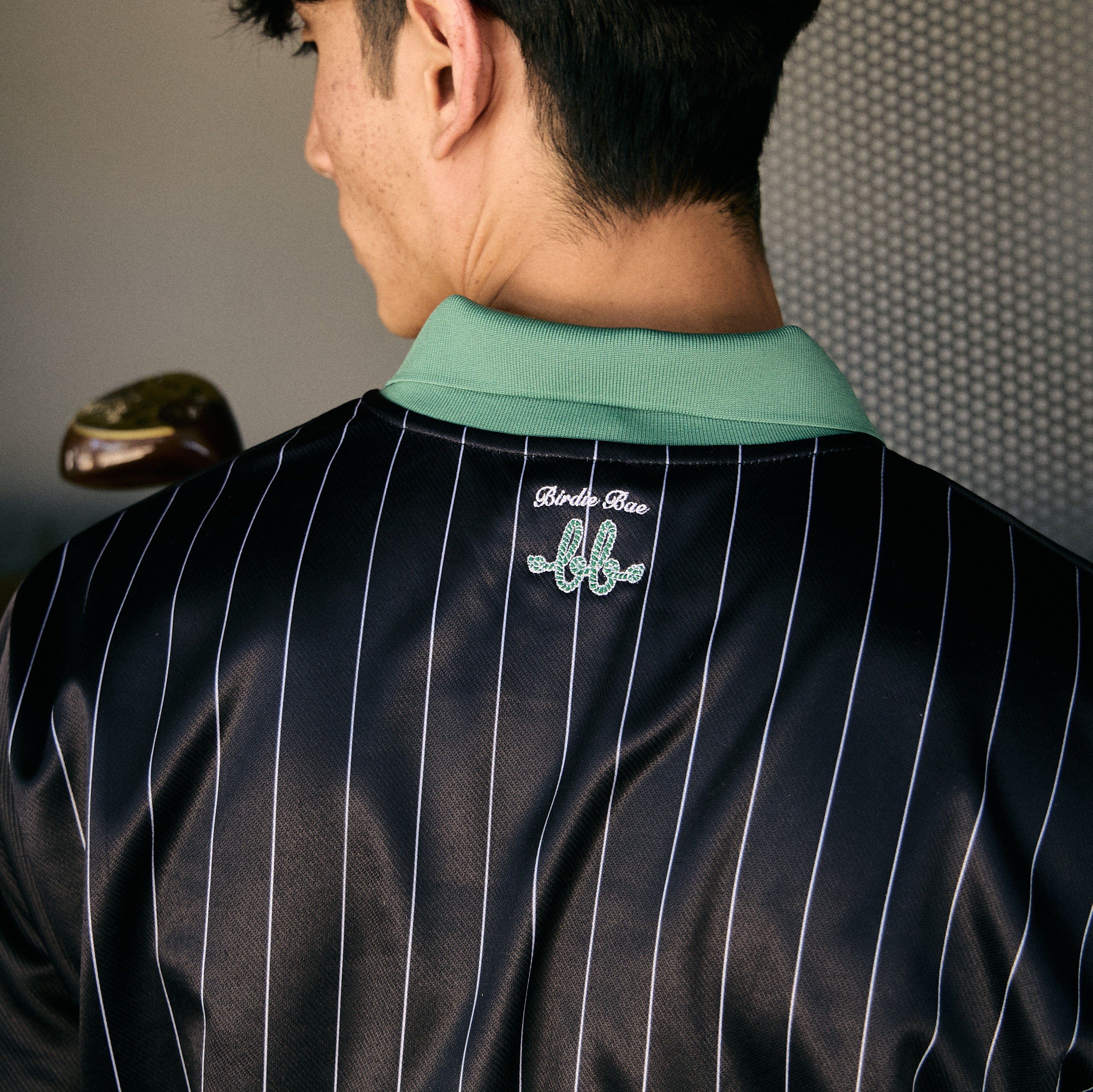 COURT Men Polo (Black Stripe)