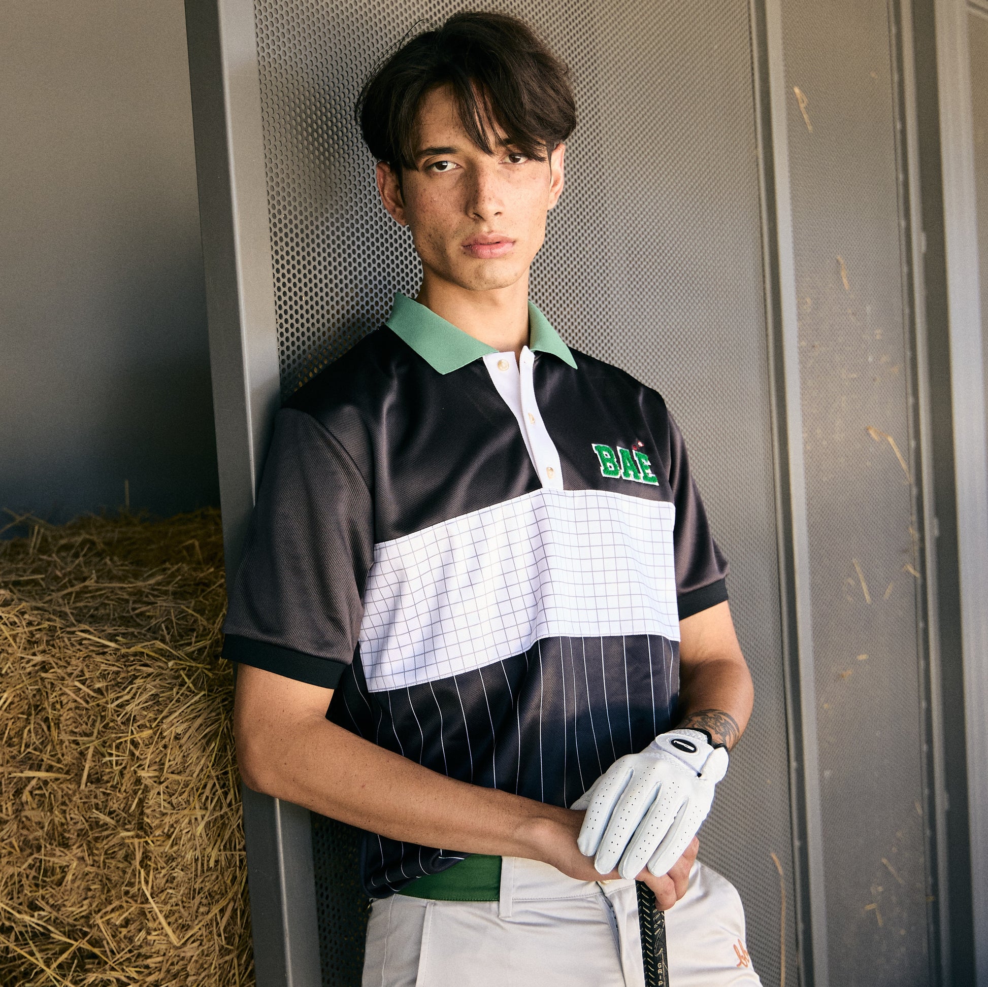 COURT Men Polo (Black Stripe)