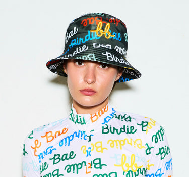 Lightweight Bucket Hat with BB Print ( M.Green )