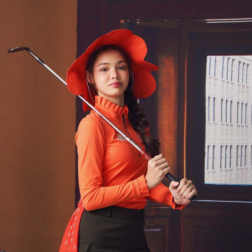 DAISY Scallop Hat - Rosie Red