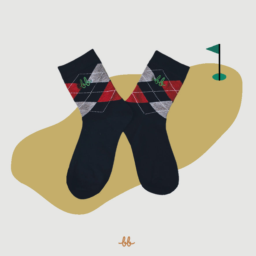 Men Crew Socks  ( Argyle )