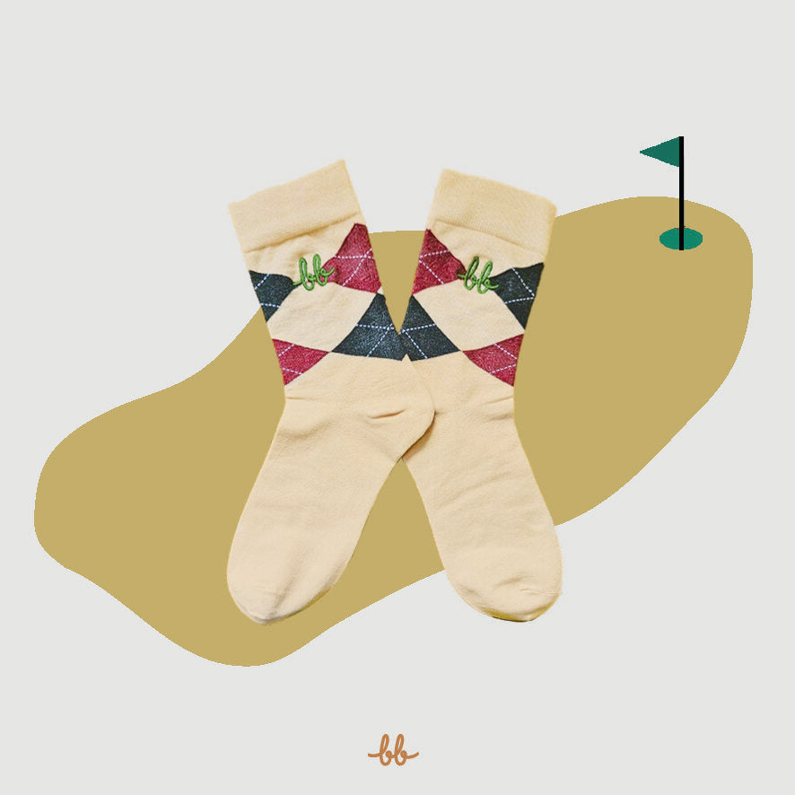 Men Crew Socks  ( Argyle )