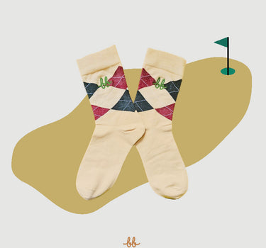 Men Crew Socks  ( Argyle )