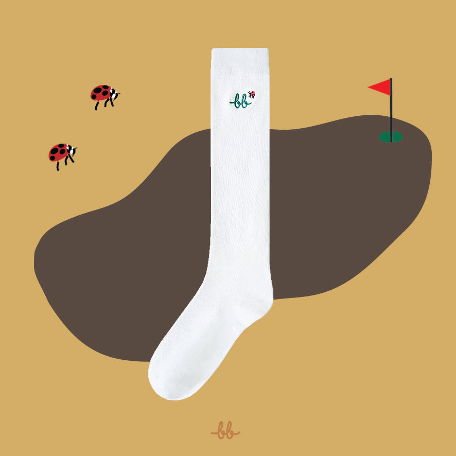 Women Calf Socks in BB Lady bug / ถุงเท้ายาว ระดับใต้เข่า ลายเต่าทอง (1คู่)