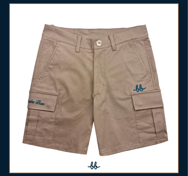 GAME ON Golf Cargo Shorts (White)