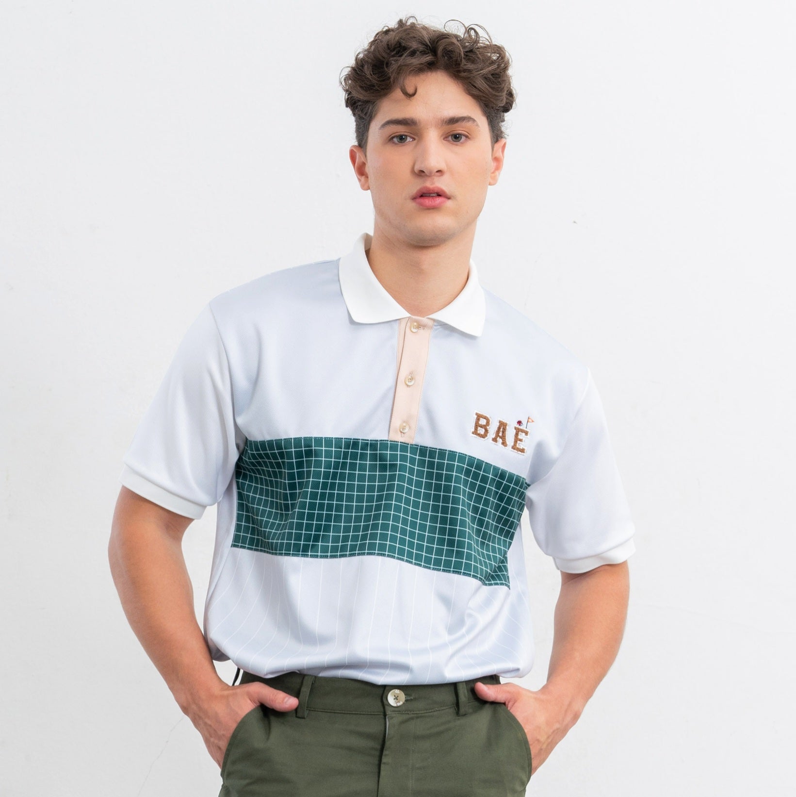 COURT Men Polo (Black Stripe)
