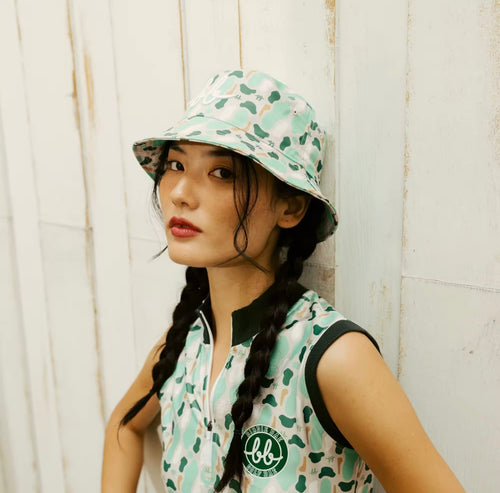 BUNKER Printed Bucket Hat Unisex ( Green )