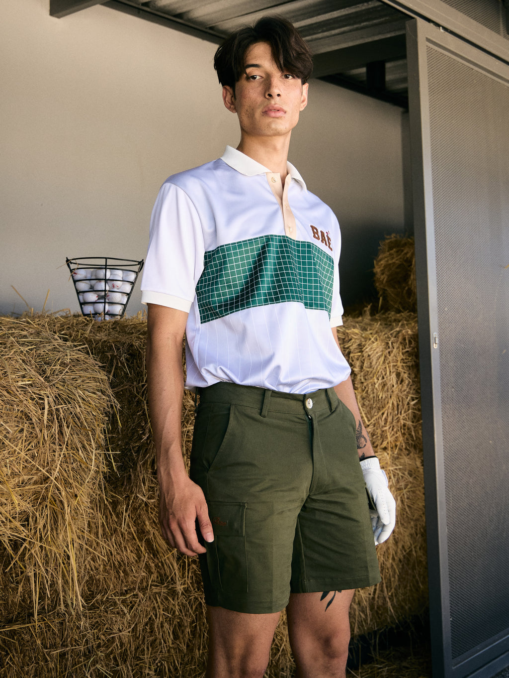 GAME ON Men Cargo Shorts  ( Snail Green )