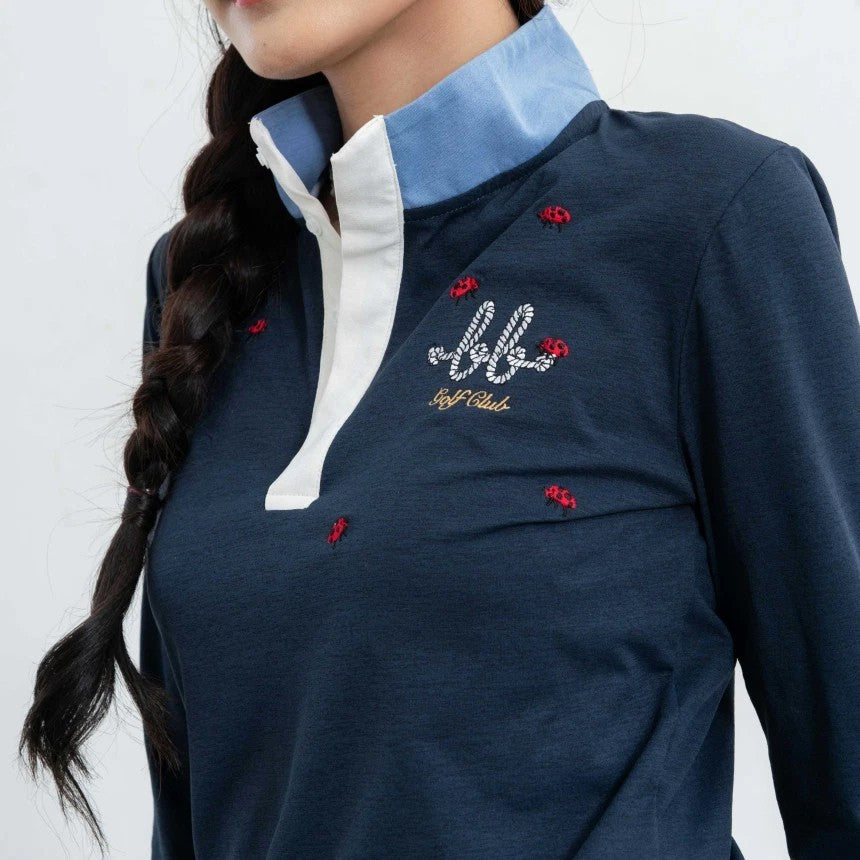 CAMP Women Skinny ( Sweatshirt - Navy )