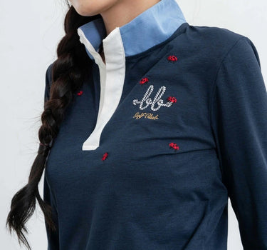 CAMP Women Skinny ( Sweatshirt - Navy )