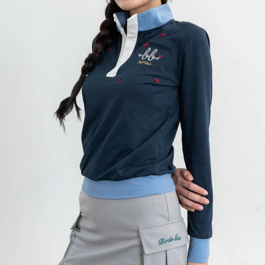 CAMP Women Skinny ( Sweatshirt - Navy )