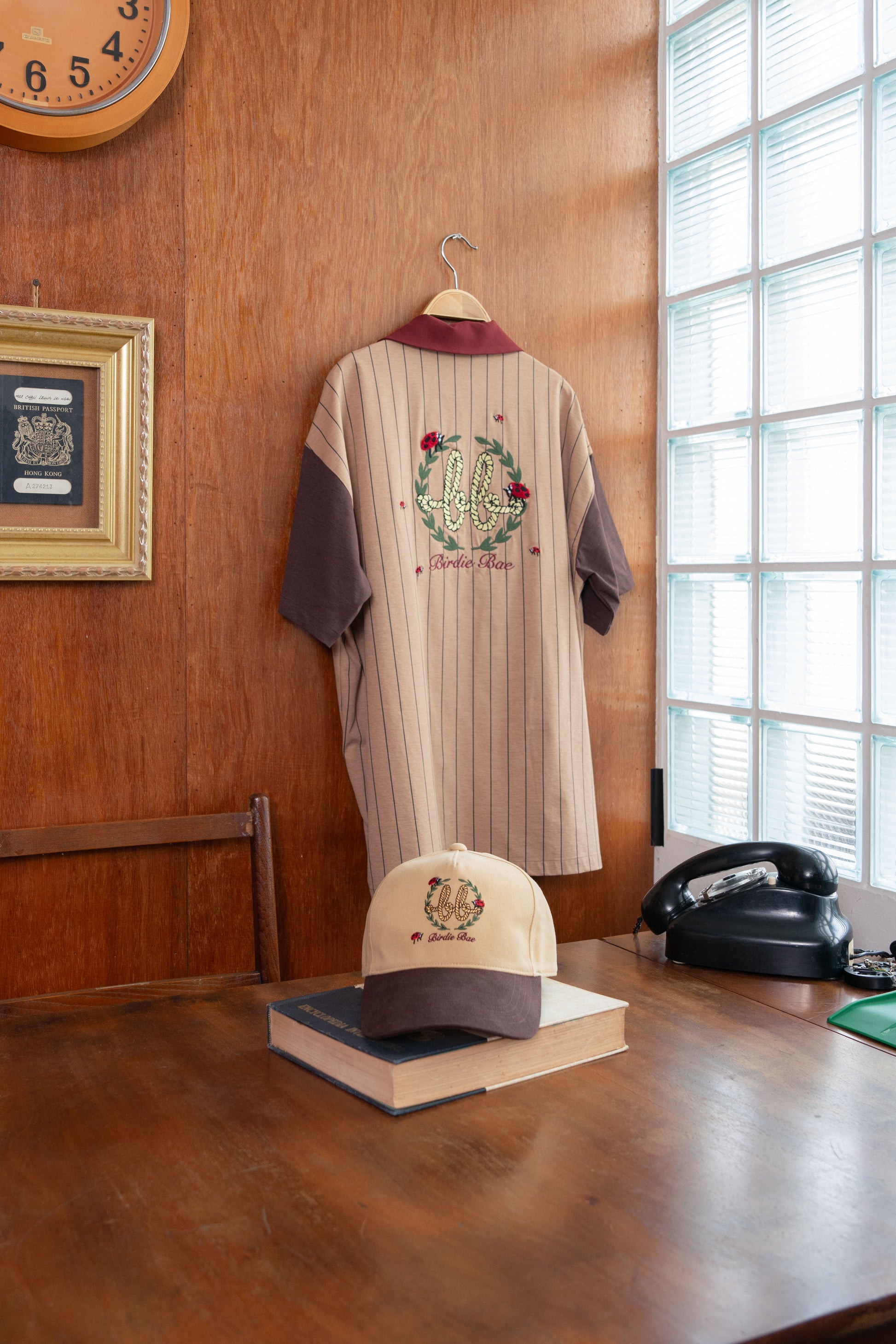 CAMP Men Hawaii Shirt  ( Brown Stripe/Choccolate )