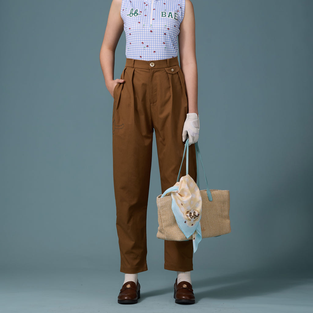 SUNNY Raffia Tote with Mini Trunk กระเป๋าโท้ทสะพาย พร้อมกระเป๋าลูก สี Dusty Blue/Butter Yellow