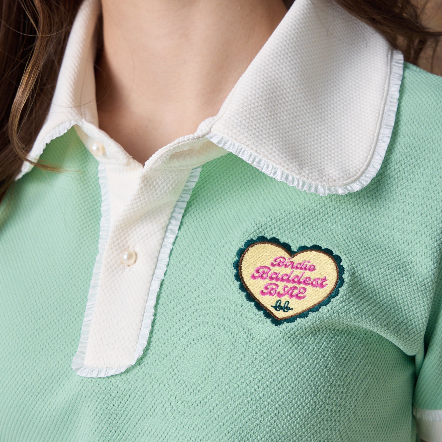 PEARL Polo สี Mint Green