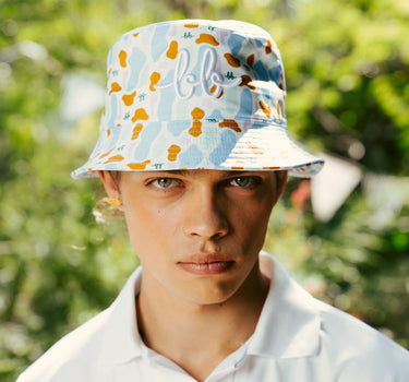 BUNKER Printed Bucket Hat Unisex ( Pink )
