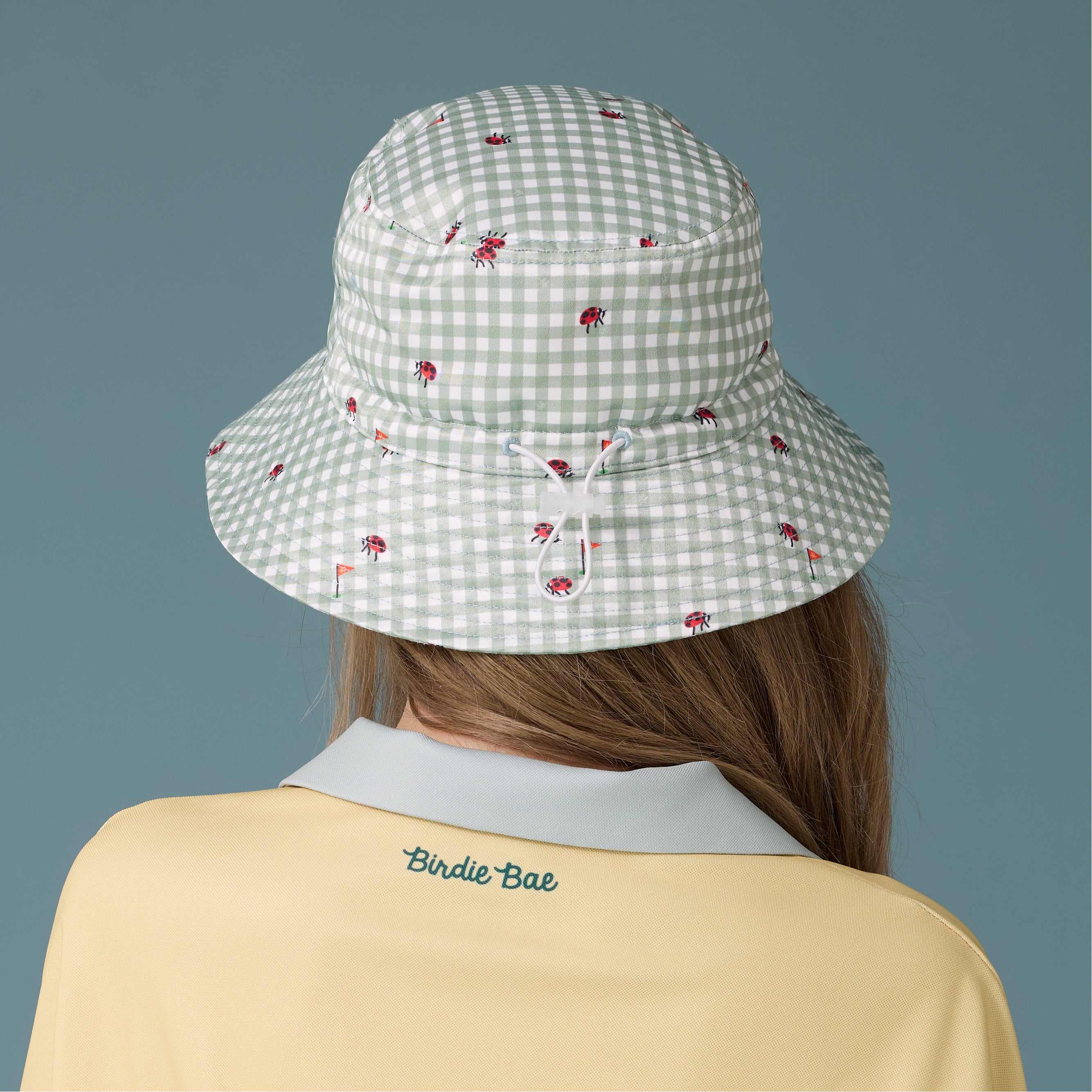 Picnic Gingham Bucket Hat - Grass Green