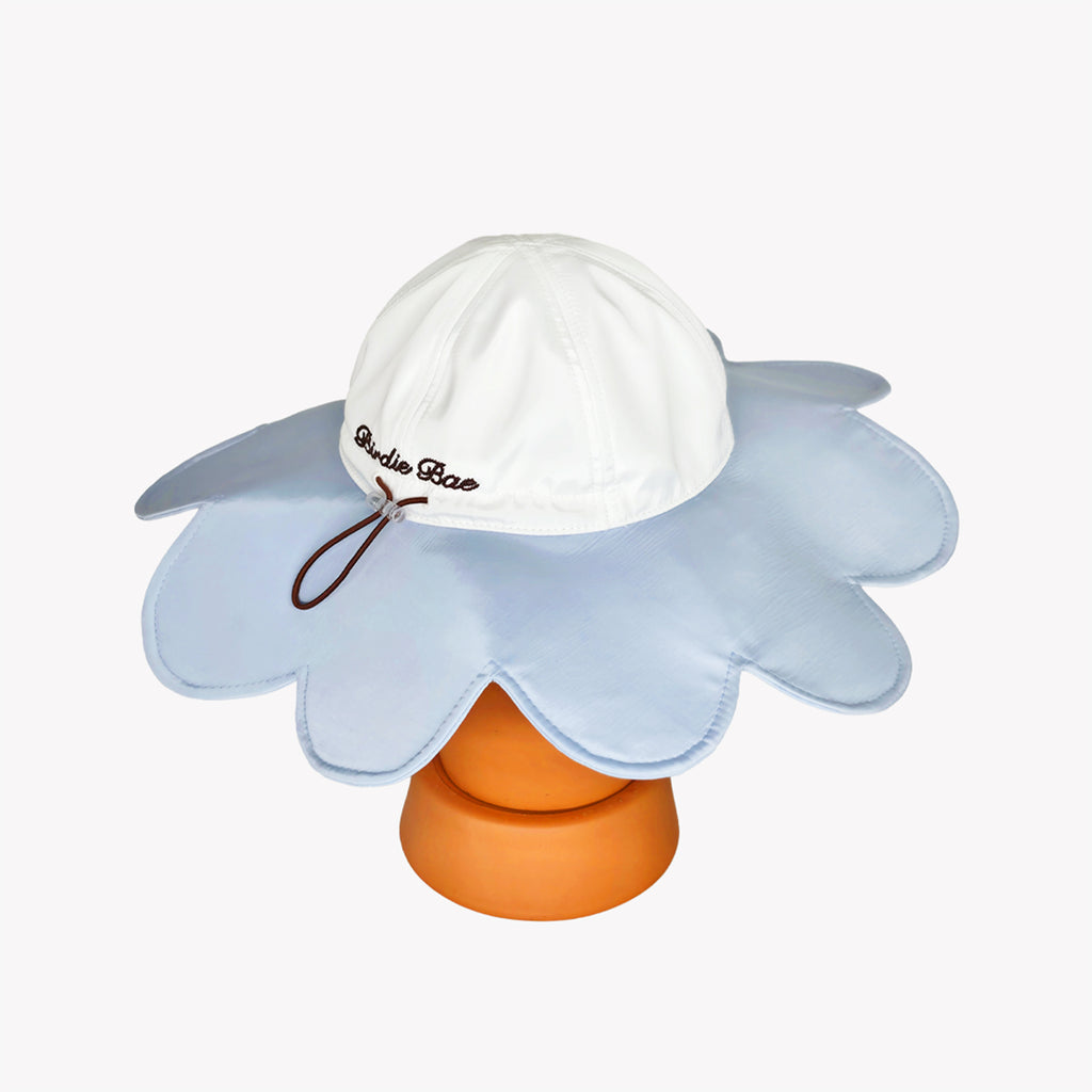 DAISY Scallop Hat - Cotton Blue