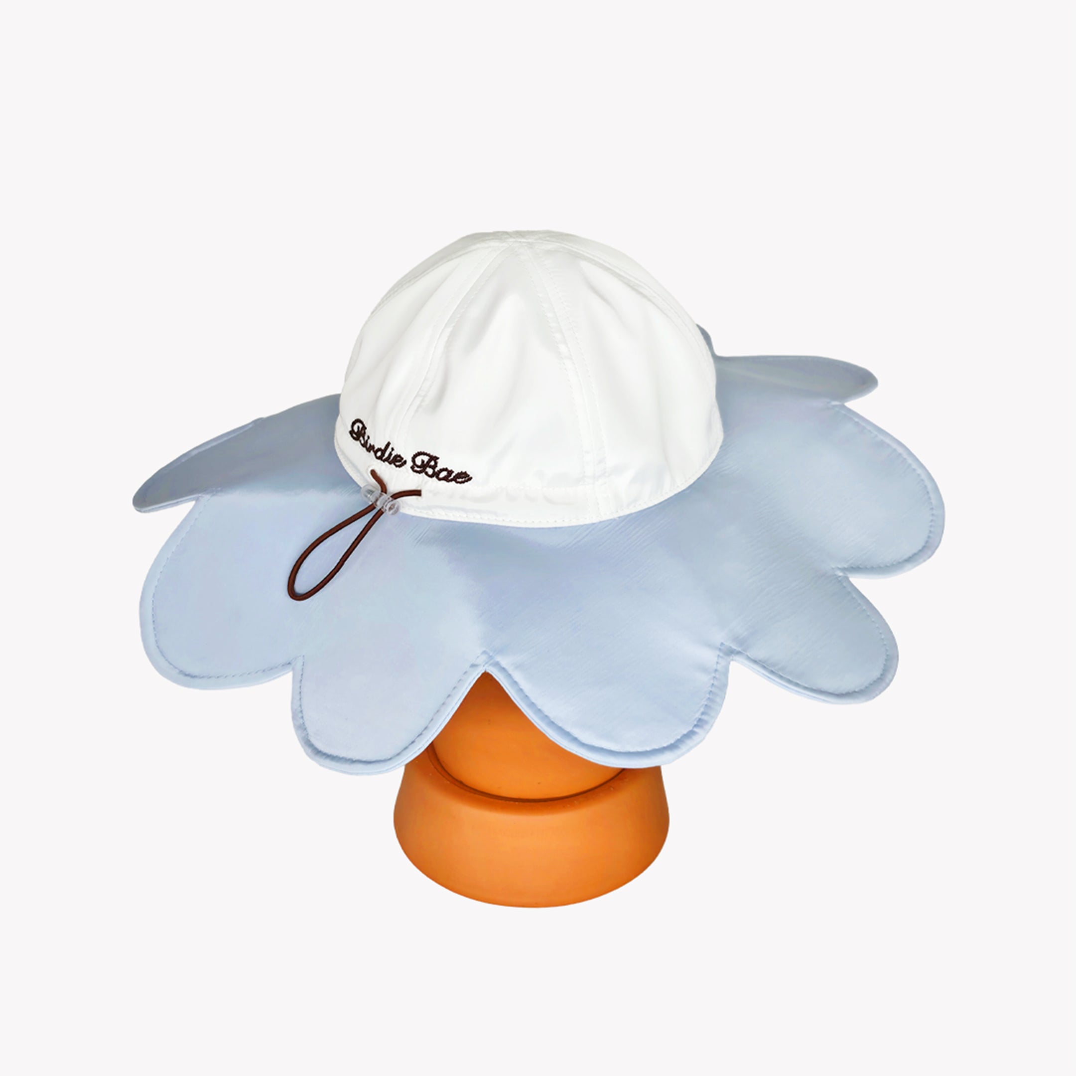 DAISY Scallop Hat - Cotton Blue