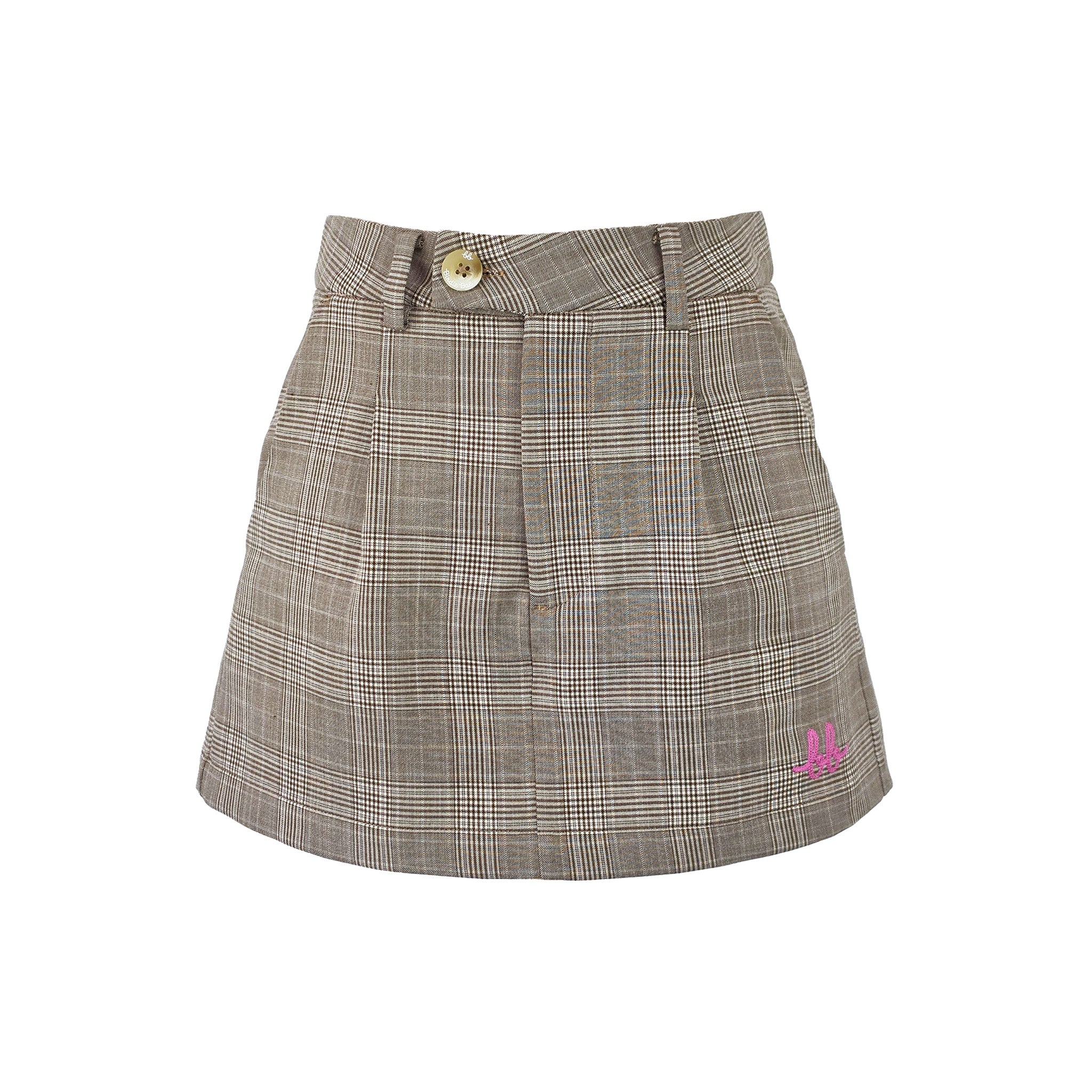 FORMAL Plaid Skort สี Portobello Brown