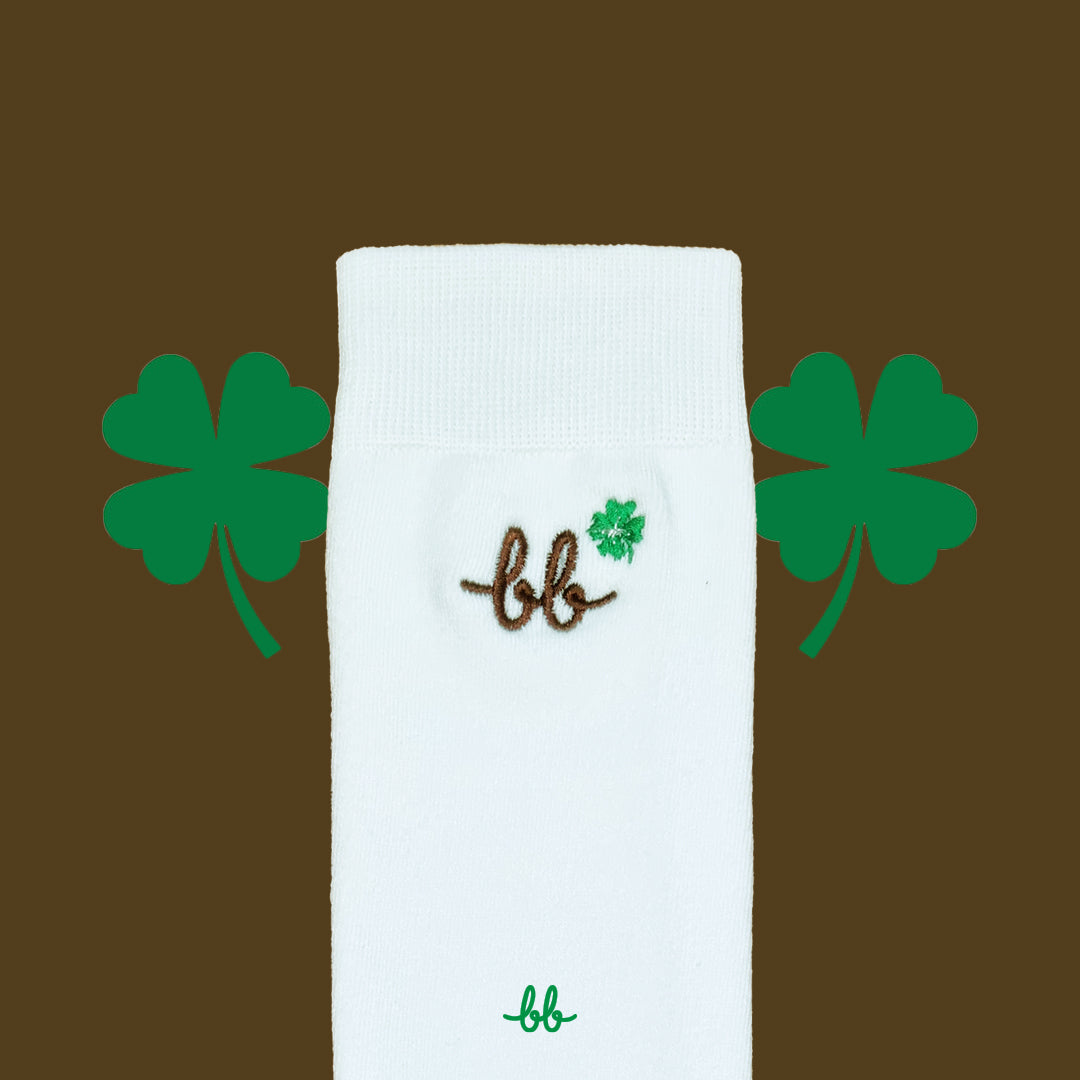 Women Calf Socks in BB Clover / ถุงเท้ายาว ระดับใต้เข่า ลายโคลเวอร์ (1คู่)