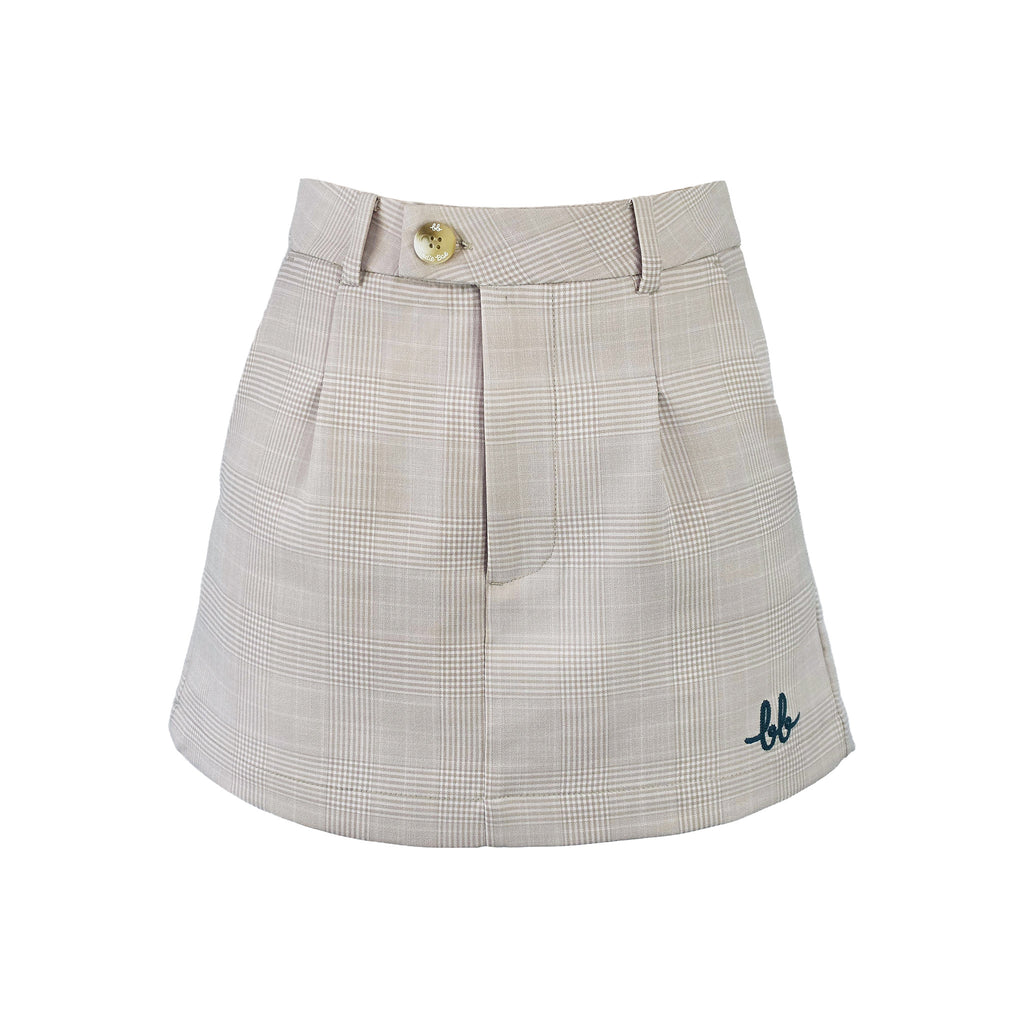 FORMAL Plaid Skort สี Oatmeal
