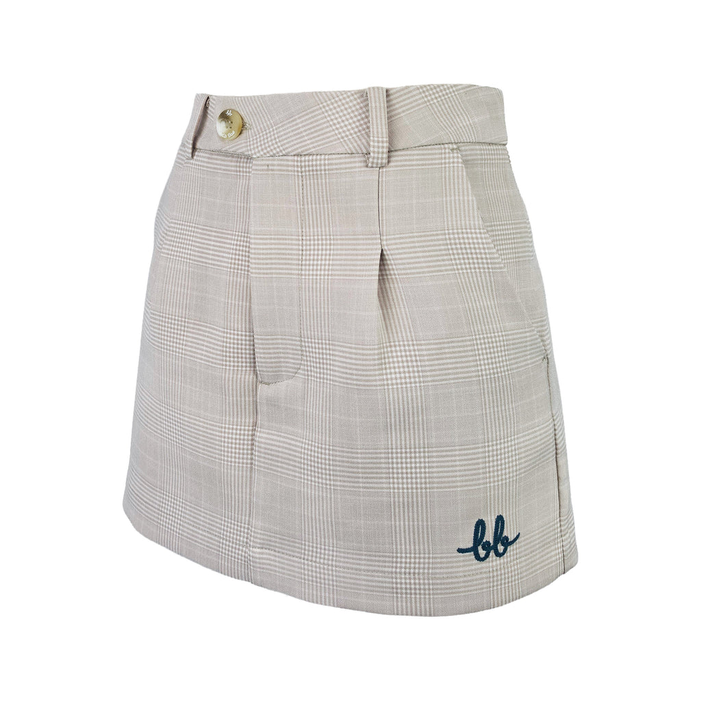 FORMAL Plaid Skort สี Oatmeal