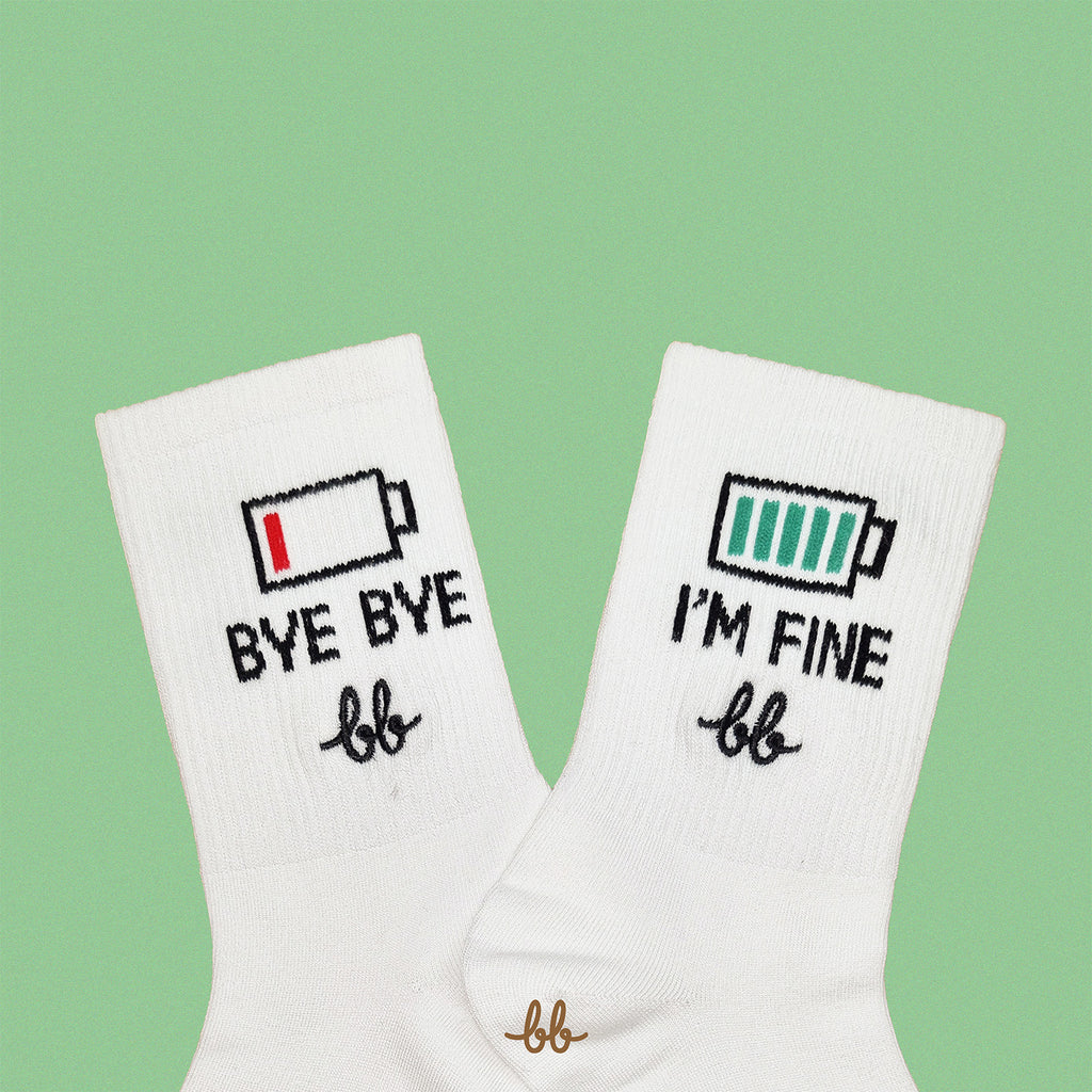 Women Crew Socks in FINE White (1 pair) / ถุงเท้า ระดับครึ่งขา สีขาว (1คู่)