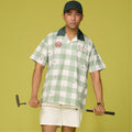 Men Cotton Hawaii Shirt - Pistachio Green