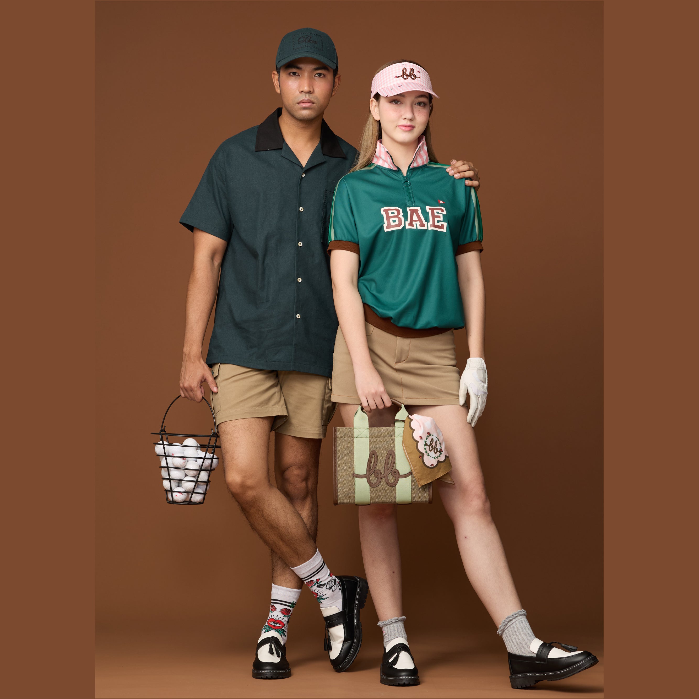 Men Linen Hawaii Shirt - Forest Green