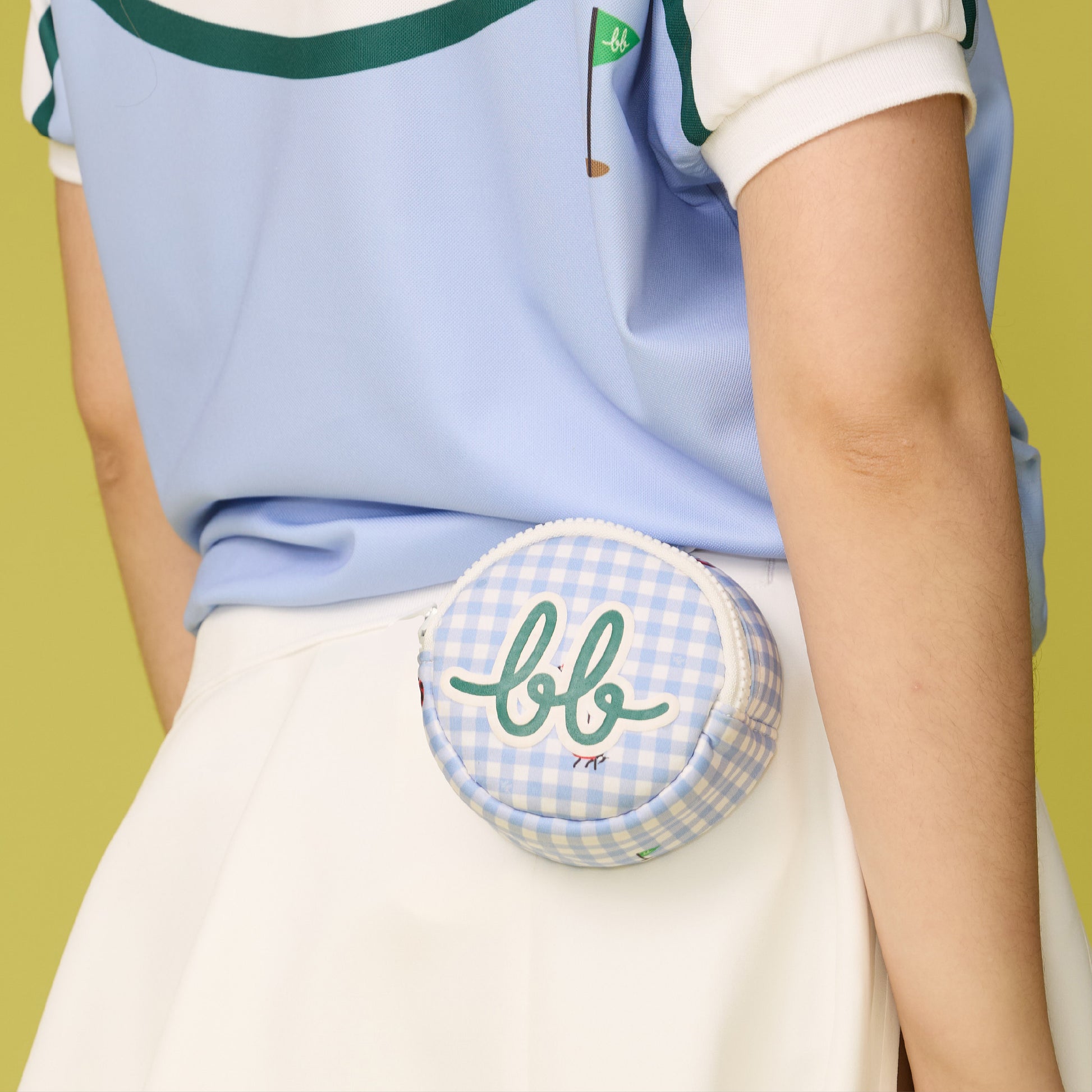 Round Ball Pouch Bag - Powder Blue (1 bag)