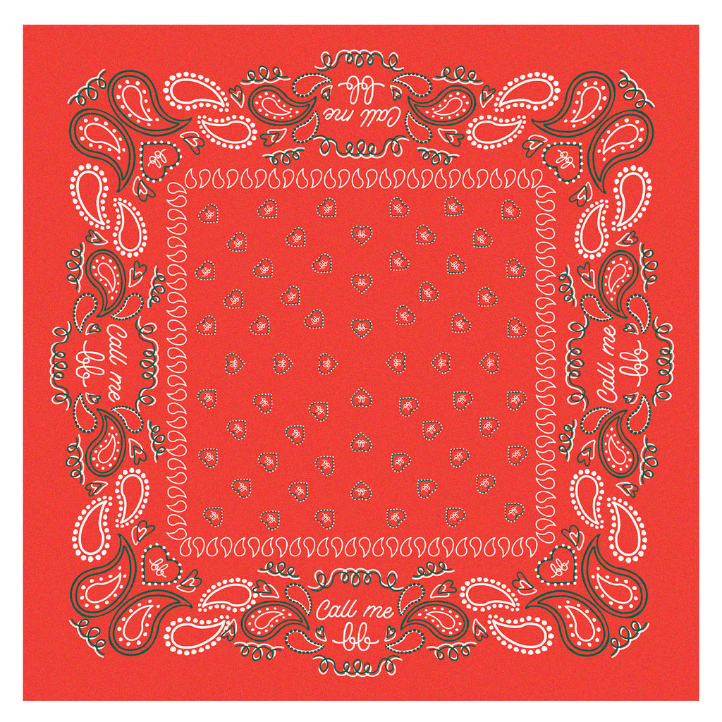 CALL ME BB 100% Cotton Bandana - Piri Piri Red