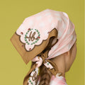 Picnic Cotton Head Scarf - Peachy Pink
