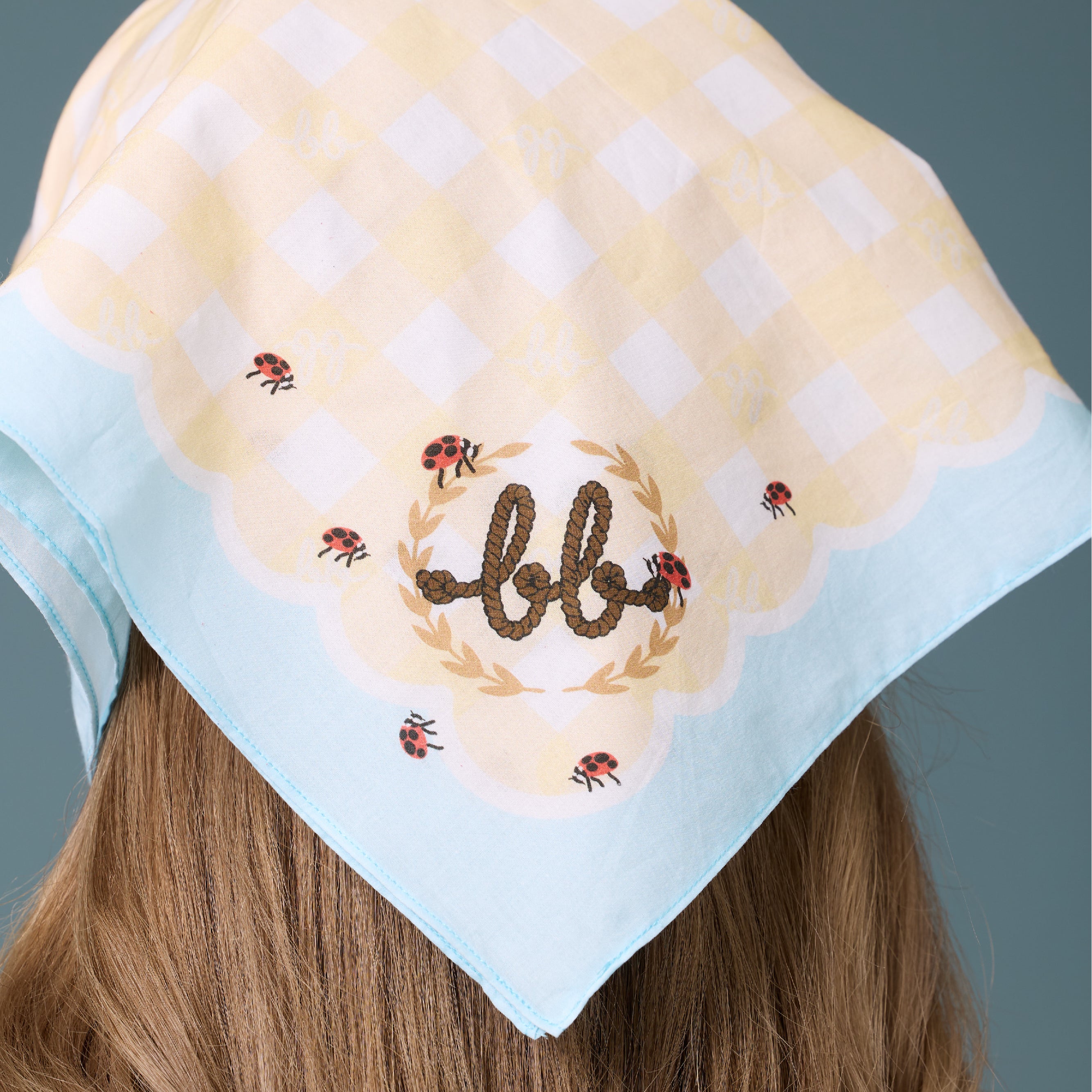 Picnic Cotton Head Scarf - Sunshine Yellow