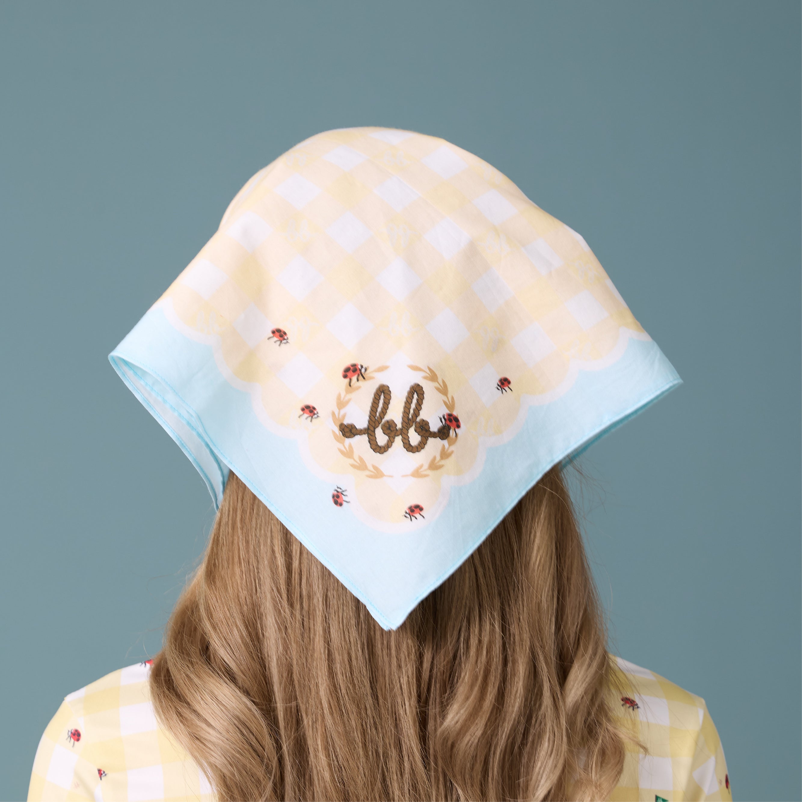 Picnic Cotton Head Scarf - Sunshine Yellow