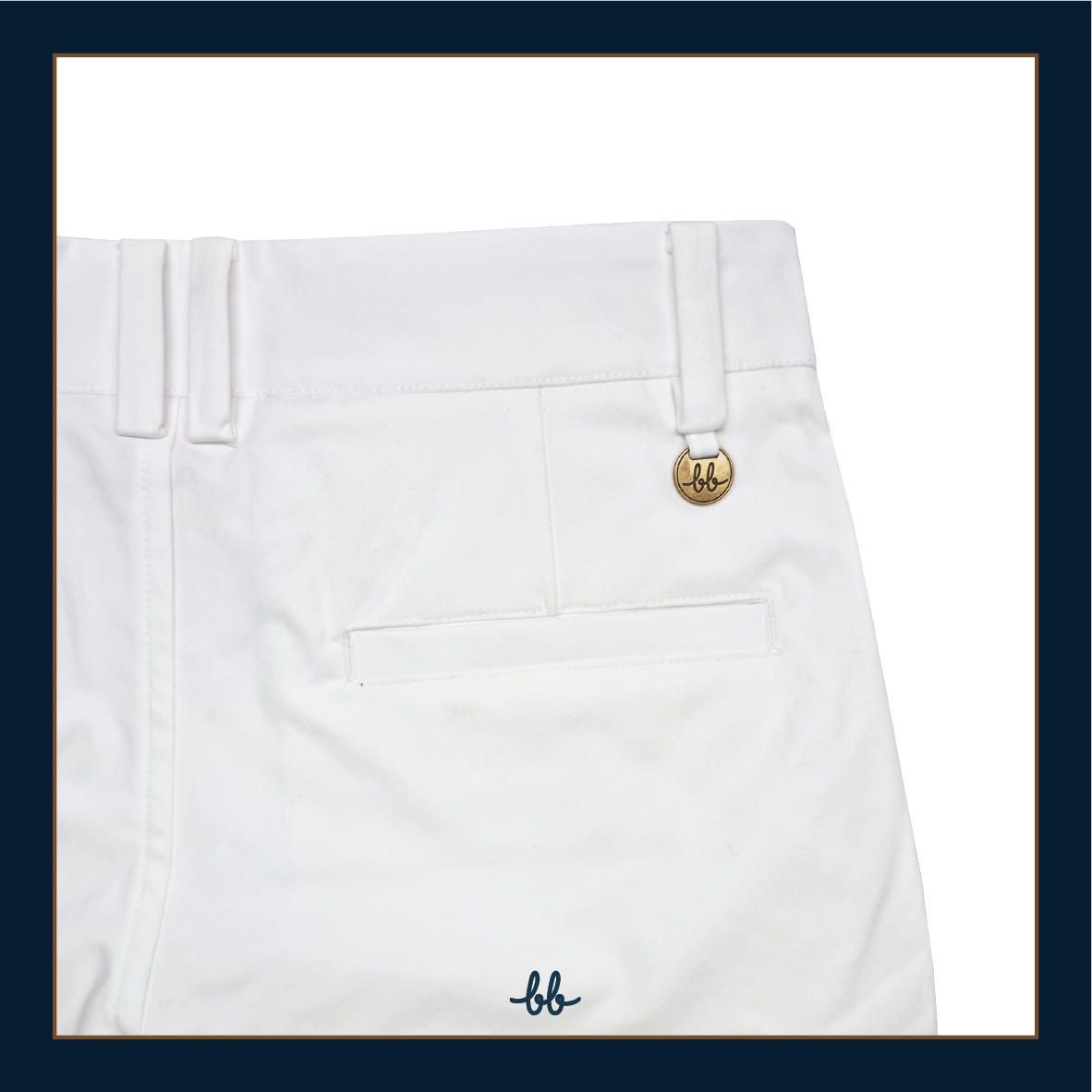 GAME ON Golf Cargo Shorts (White)