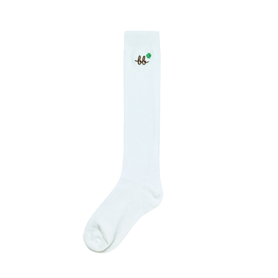 Women Calf Socks in BB Clover / ถุงเท้ายาว ระดับใต้เข่า ลายโคลเวอร์ (1คู่)