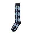 Women Calf Socks in Argyle Black / ถุงเท้ายาว ระดับใต้เข่า ลายวินเทจ สีดำ (1คู่)