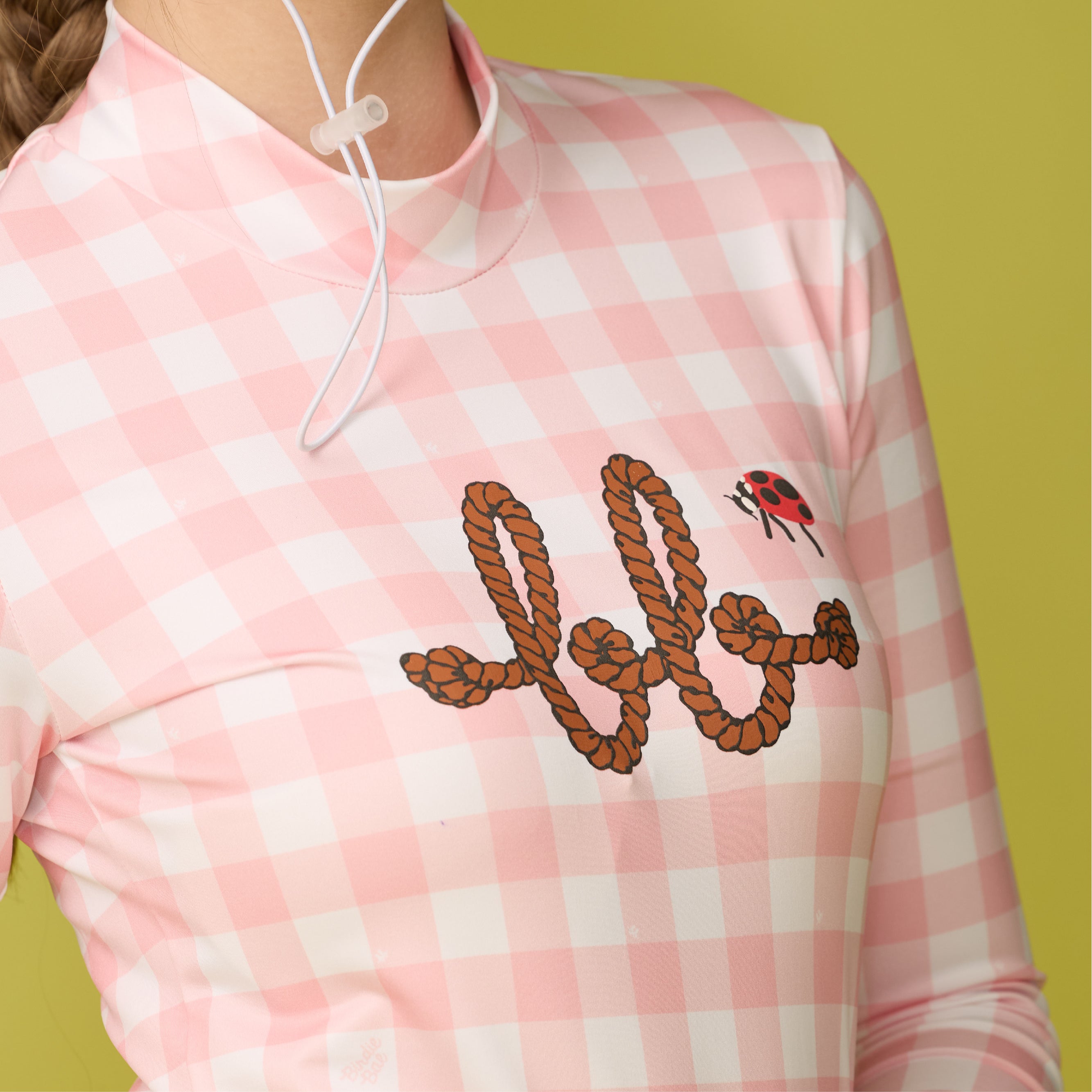 Women Long Sleeve Sports Top - Peachy Pink