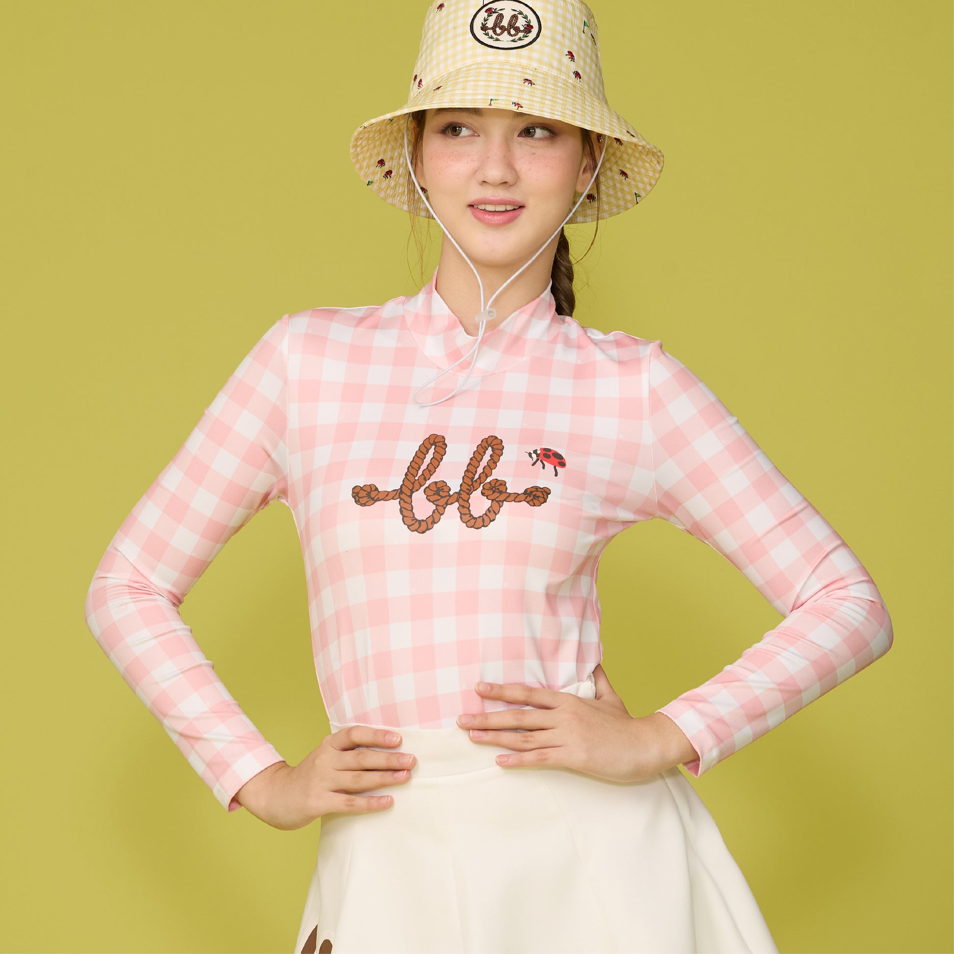 Women Long Sleeve Sports Top - Peachy Pink