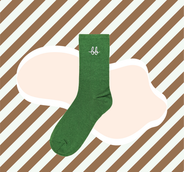 Basic Socks  (Green )
